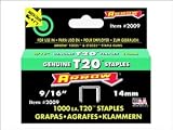 Arrow Fastener 2009 Genuine ET2025 9/16-Inch Staples, 1,000-Pack