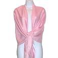 70% Pashmina 30% Silk Paisley Self-design Shawl / Wrap / Stole - 36 Colors + 13 New Colors