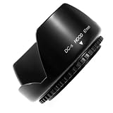 Mennon DC-s 67 Screw Mount 67mm Flower Lens Hood, Black