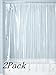 Suofute PEVA 8G Shower Curtain Liner (Pack of 2), Mold & Mildew Resistant, ODORLESS - No Chemical Smell, 72 Inch by 72 Inch - Clear