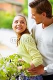 IMAGE OF Wallmonkeys Peel and Stick Wall Decals - Young Couple on a French Balcony - 48