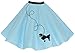 Hip Hop 50s Shop Adult Poodle Skirt Light Blue XS/S