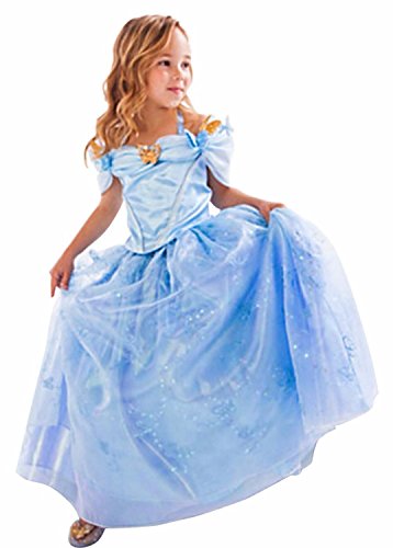 AOVCLKID Kids Children Girls Cinderella Princess Palace Outfit Party Dress