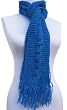 Handmade Acrylic Scarf - Proud in Blue (100% Knitted By Hand)