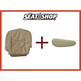 03 04 05 06 Cadillac Escalade Shale Leather Seat Cover bottom & arm rest LH by The Seat Shop