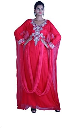 ZEDDS Women's Kaftan Dress 54 Fuschia