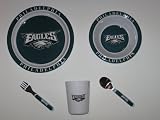 PHILADELPHIA EAGLES Team Logo 5 Piece Baby Child Dinner Set ( Sipping cup, Plate, Bowl,... by Duckhouse
