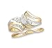 1/4 ct. tw. Diamond Two-Tone Bridal Set