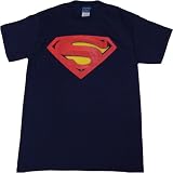 Superman Returns Textured Logo Mens T-Shirt