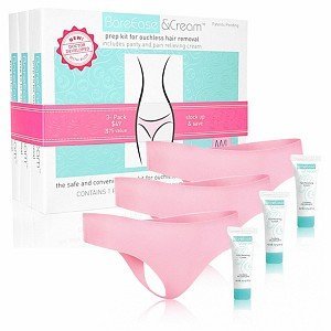 BareEase and Cream Bare Ease Bundle Prep Kit for Ouchless Hair Removal - Small-Med 6 piece