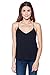 Alexander + David Womens Racerback V-Neck Camisole Tank Top Flowy Jersey Spaghetti Strap Cami