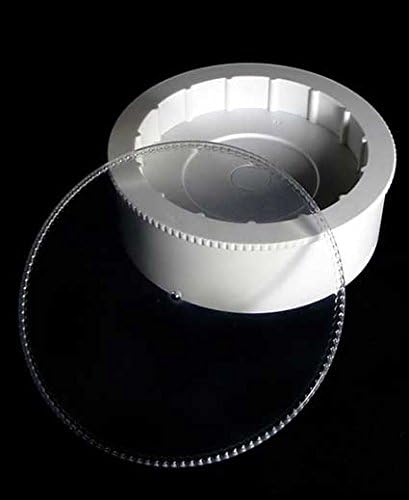 Motorized Rotating Vase Light Base, 8 inches, White