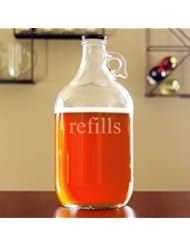 Single Detail Page Misc: Refills Glass Growler - 64 oz. - CC