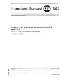 ISO 7931:1985, Insulation caps and bushes for resistance welding equipment