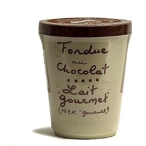 Aux Anysetiers du Roy - Gourmet Milk Chocolate Fondue in Pottery Crock - 7oz by Anysetiers du Roy