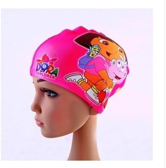 Speaking Life Dora Children's Swimming Cap Super Cute Boys and Girls Cartoon Children's Swimming Cap Swimming Cap