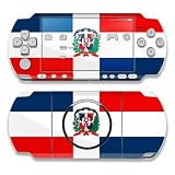 Dominican Republic Flag Design Decorative Protector Skin Decal Sticker for PSP-3000