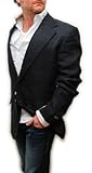 Polo Ralph Lauren Mens Silk Flax Black Blazer Sport Coat Jacket Italy 44R 50