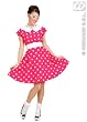 Pinkfarbenes 50er Jahre Kleid mit Petticoat L