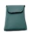 Large Designer Soft Syn. Leather Eyeglass Case Flap Forest Green 6.5