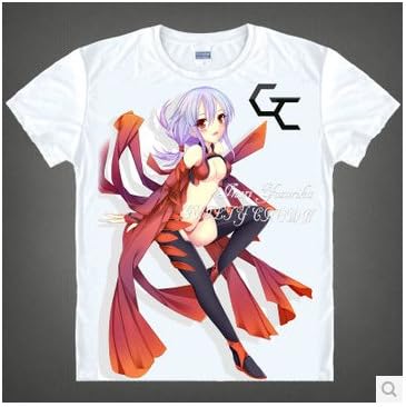 TQ Guilty Crown Ouma Shu Japan Carton Costume Breathable Round Collar Short Sleeve T Shirt T Shirt White Duanxiu5-M