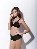 Smart & Sexy, Illustrous Lace Collection, Unlined Underwire Bra in Rich Black