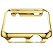 Apple Watch Case ZOEKO 38mm/42mm Super Thin PC Plated Cover Case Slim Premium Super/Exact Fit/Plastic Cover Snap On Hard Protective Case for Apple iWatch All Models(PC Case Gold 38mm)