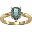 14K Yellow Gold Aquamarine Ring