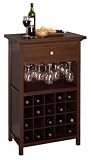 Wine Cabinet with Drawer and Glass Holder
