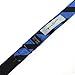 PenSee Mens Self Bow Tie Stripe Black and Blue Jacquard Woven Silk Bow Ties