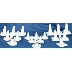 18 White Finger Ring Display Jewelry Window Showcase