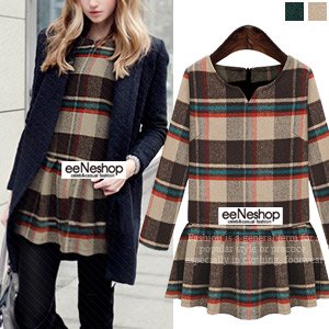 (イイネショップ) eeNeshop Armello Tender チェックチュニック