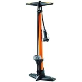 Airace Infinity Sport Steel Floor Pump Orange 160psi 1191g