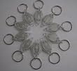 10 X LED MINI MICRO CLEAR KEYCHAIN KEY HOLDER SUPER BRIGHT FLASHLIGHT WHITE LIGHT