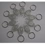 10 X LED MINI MICRO CLEAR KEYCHAIN KEY HOLDER SUPER BRIGHT FLASHLIGHT WHITE LIGHT