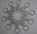 10 X LED MINI MICRO CLEAR KEYCHAIN KEY HOLDER SUPER BRIGHT FLASHLIGHT WHITE LIGHT