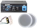 Pyle Home Popular Amplifier/Speaker Package -- PTA1 Mini 2 x