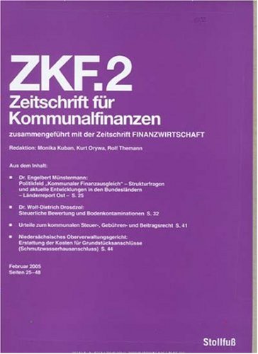 Zeitschrift für Kommunalfinanzen (ZKF)