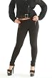 Perpetual Vogue Black Leggings with Zipper Detailing Rocker Style