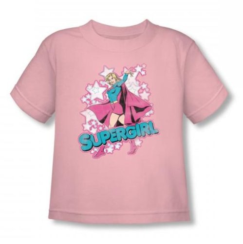  Dc Comics - I'M Supergirl Toddlers T-Shirt In Pink Sheer