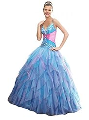 Spaghetti Strap Lace Beaded Pageant Dress/Quinceanera Dress/Party Dress 