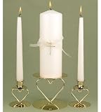 Review Yacanna  / Inspirational Beauty Faith Wedding Unity Candle and Tapers Set