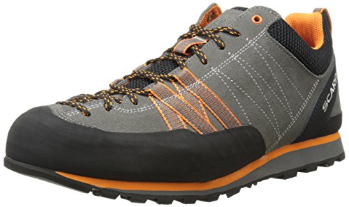 Scarpa Men's Crux Approach Shoe, Grey/Orange, 42 EU/9 M US