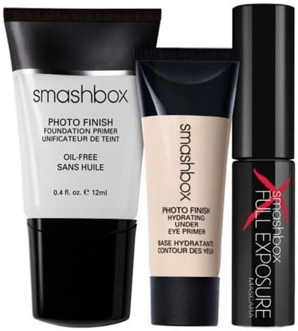 SMASHBOX On The Rocks MINI BEST SELLERS KIT Photo-Finish Foundation Primer, Hydrating Under Eye Primer, & Full Exposure Mascara by N/A
