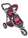 Doll Twin Jogging Stroller #9383 W/ FREE Carriage Bag