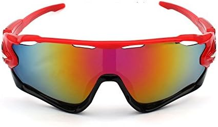 DPPSPolarized Sports Sunglasses for Men Women Cycling Running Glasses(Red frame red film)