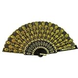 Black Lace Folding Fan #G191G