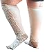 Xpandasox Women's Plus Size/Wide Calf Cotton Blend Leopard/Solid Knee High Socks