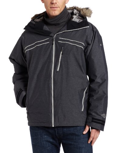 Columbia Mens Night Ride Jacket, Black, Large