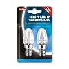 Twin Pack EVEREADY Night Light Spare Bulbs, E14 (14mm Thread Diameter) 7w 220-240v AC, For use with The Eveready Night Light - *SEE NOTE